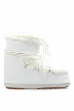 Moon Boot BIAŁY Śniegowce `Icon Low Faux Fur`