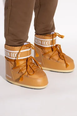 Moon Boot BRĄZOWY Śniegowce ‘Icon Low Nylon’