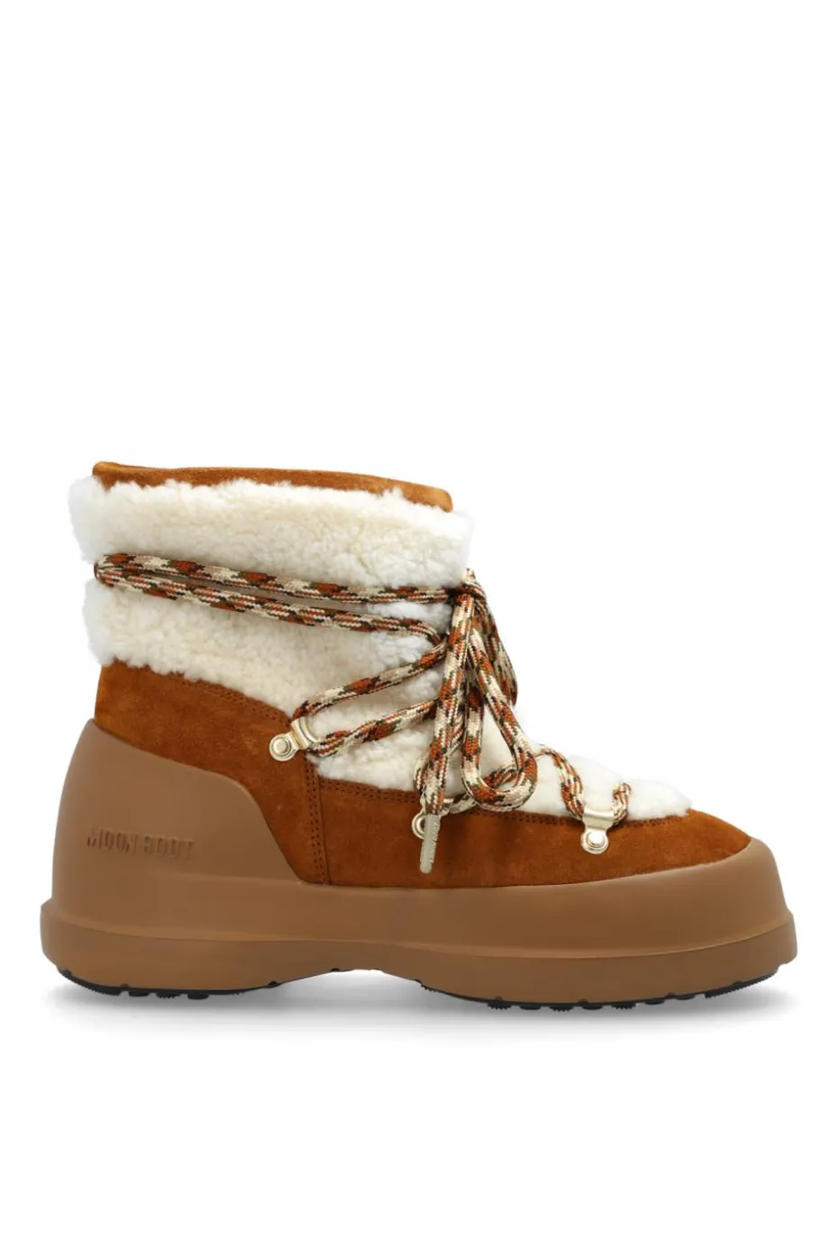 Moon Boot BRĄZOWY Śniegowce `Luna Boot Shearling`