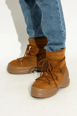 Moon Boot BRĄZOWY Śniegowce `MC Luna Suede`