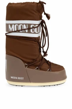 Moon Boot BRĄZOWY Śniegowce `Icon Nylon`