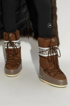 Moon Boot BRĄZOWY Śniegowce `Icon Nylon`