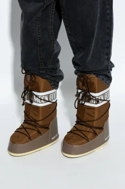 Moon Boot BRĄZOWY Śniegowce `Icon Nylon`