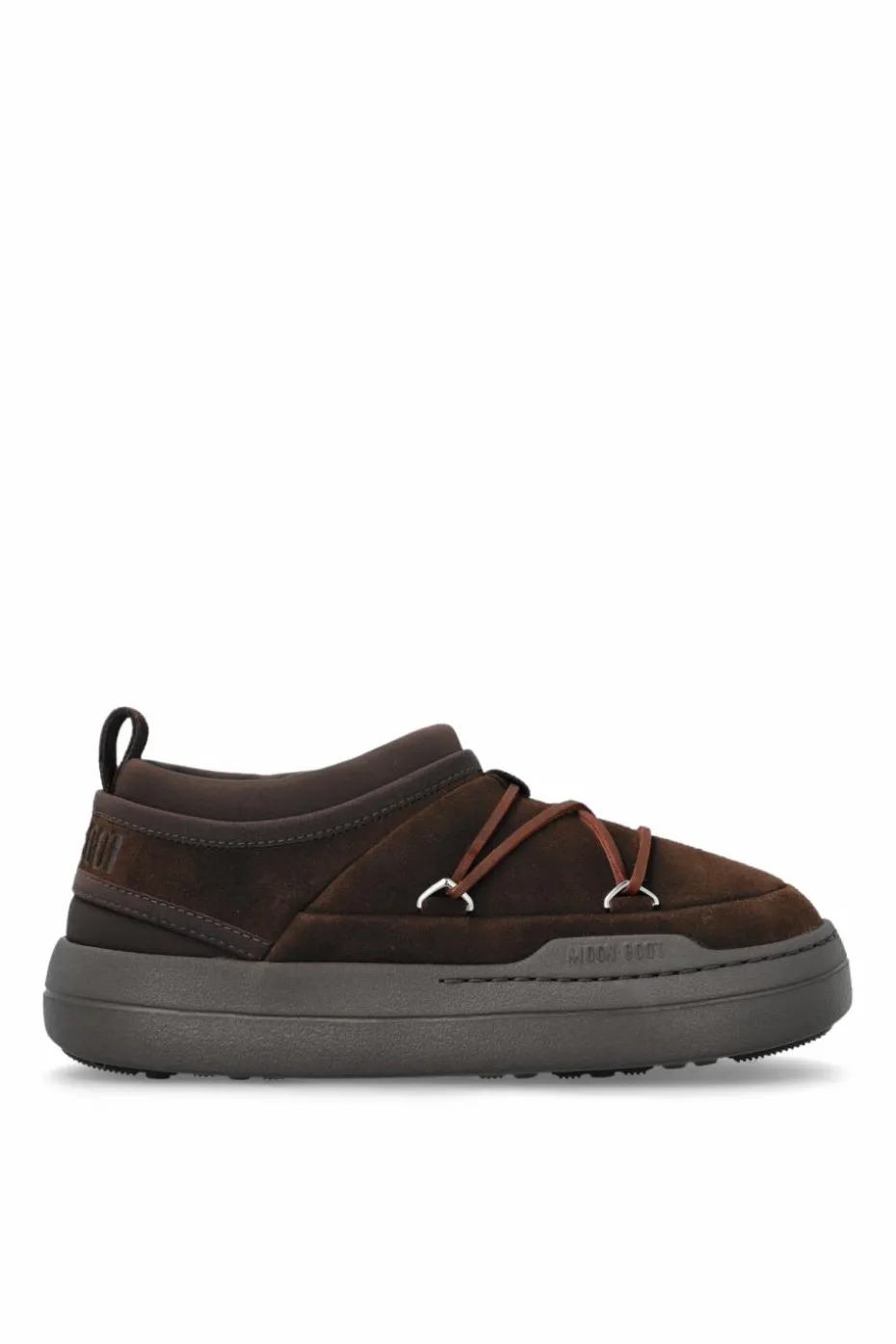 Moon Boot BRĄZOWY Śniegowce `MB PARK ICON SUEDE`