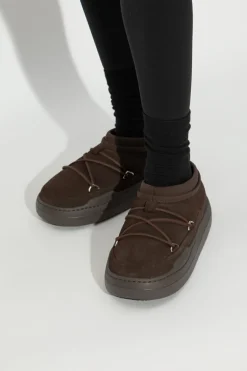 Moon Boot BRĄZOWY Śniegowce `MB PARK ICON SUEDE`