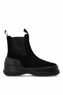 Moon Boot CZARNY Śniegowce `MB Luna Chelsea Suede`