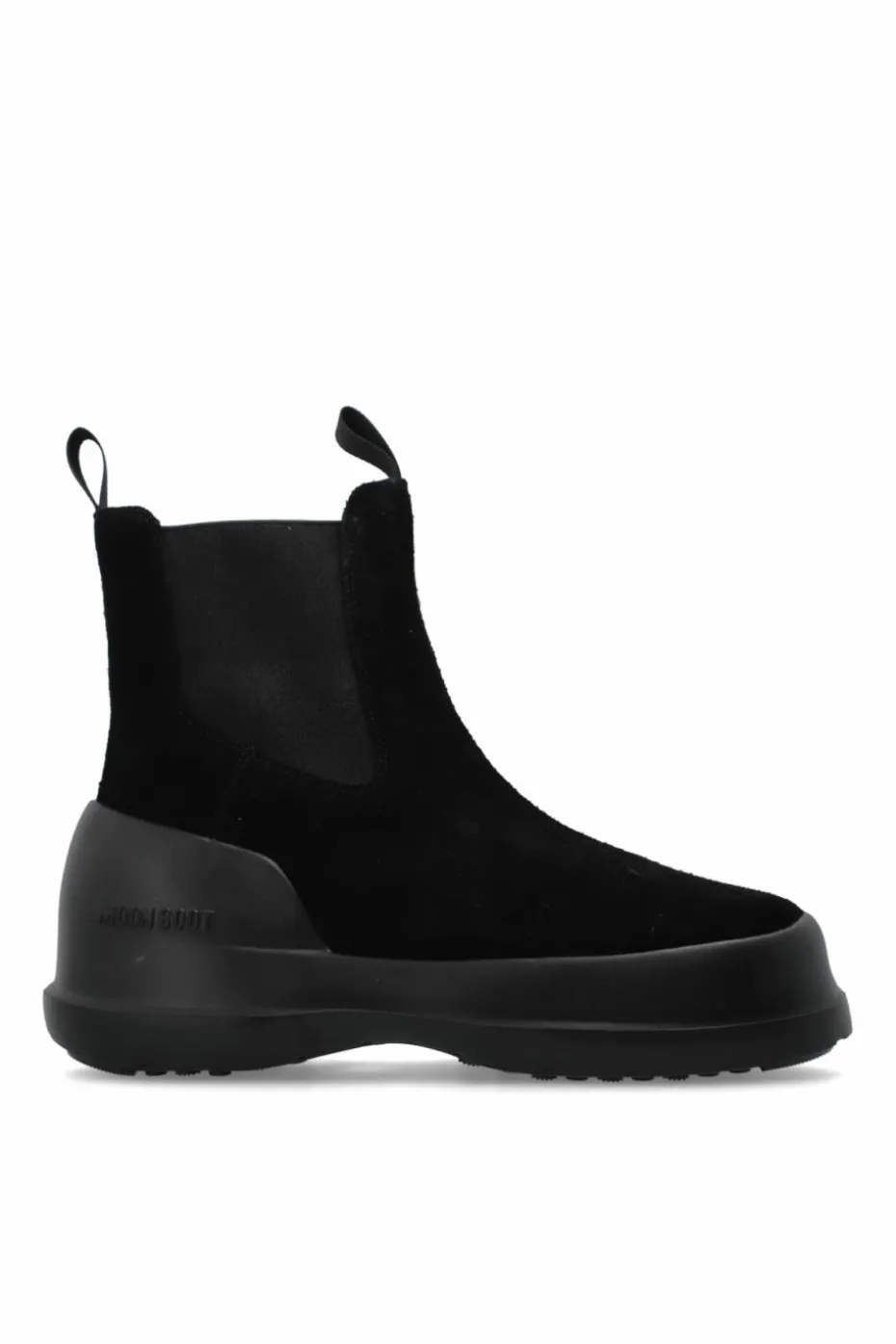 Moon Boot CZARNY Śniegowce `MB Luna Chelsea Suede`