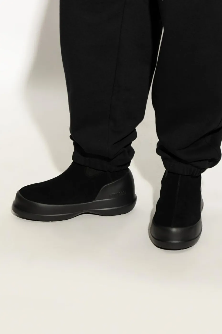 Moon Boot CZARNY Śniegowce `MB Luna Chelsea Suede`