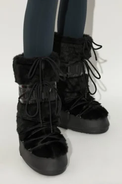 Moon Boot CZARNY Śniegowce `Icon Faux Fur`