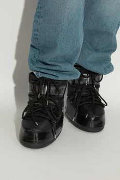Moon Boot CZARNY Śniegowce `Icon Low Glance`