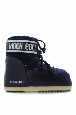 Moon Boot GRANATOWY Śniegowce `Icon Low Nylon`