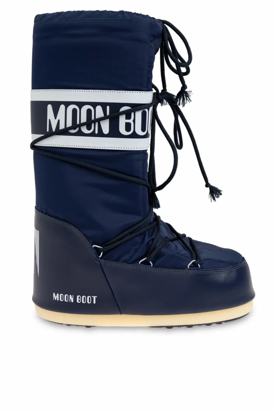 Moon Boot GRANATOWY Śniegowce `Icon Nylon`