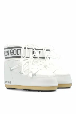 Moon Boot Kids BIAŁY Śniegowce ‘Icon Low Nylon’
