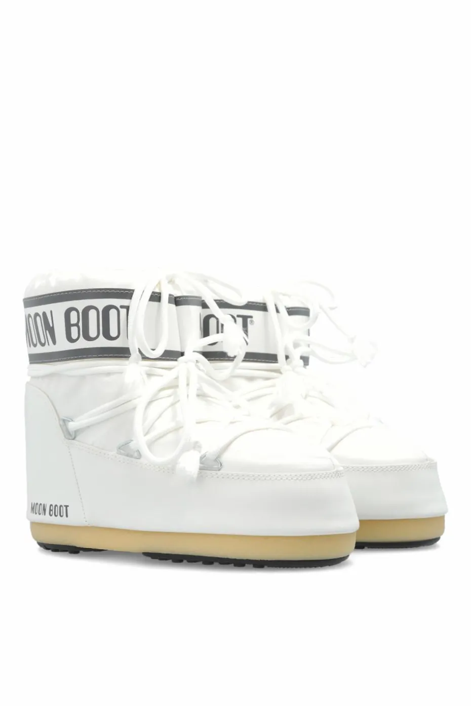 Moon Boot Kids BIAŁY Śniegowce ‘Icon Low Nylon’