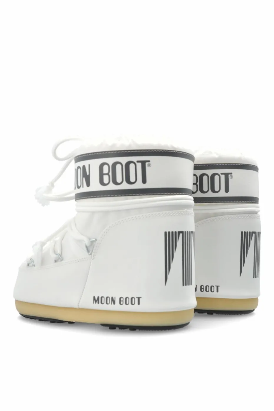 Moon Boot Kids BIAŁY Śniegowce ‘Icon Low Nylon’