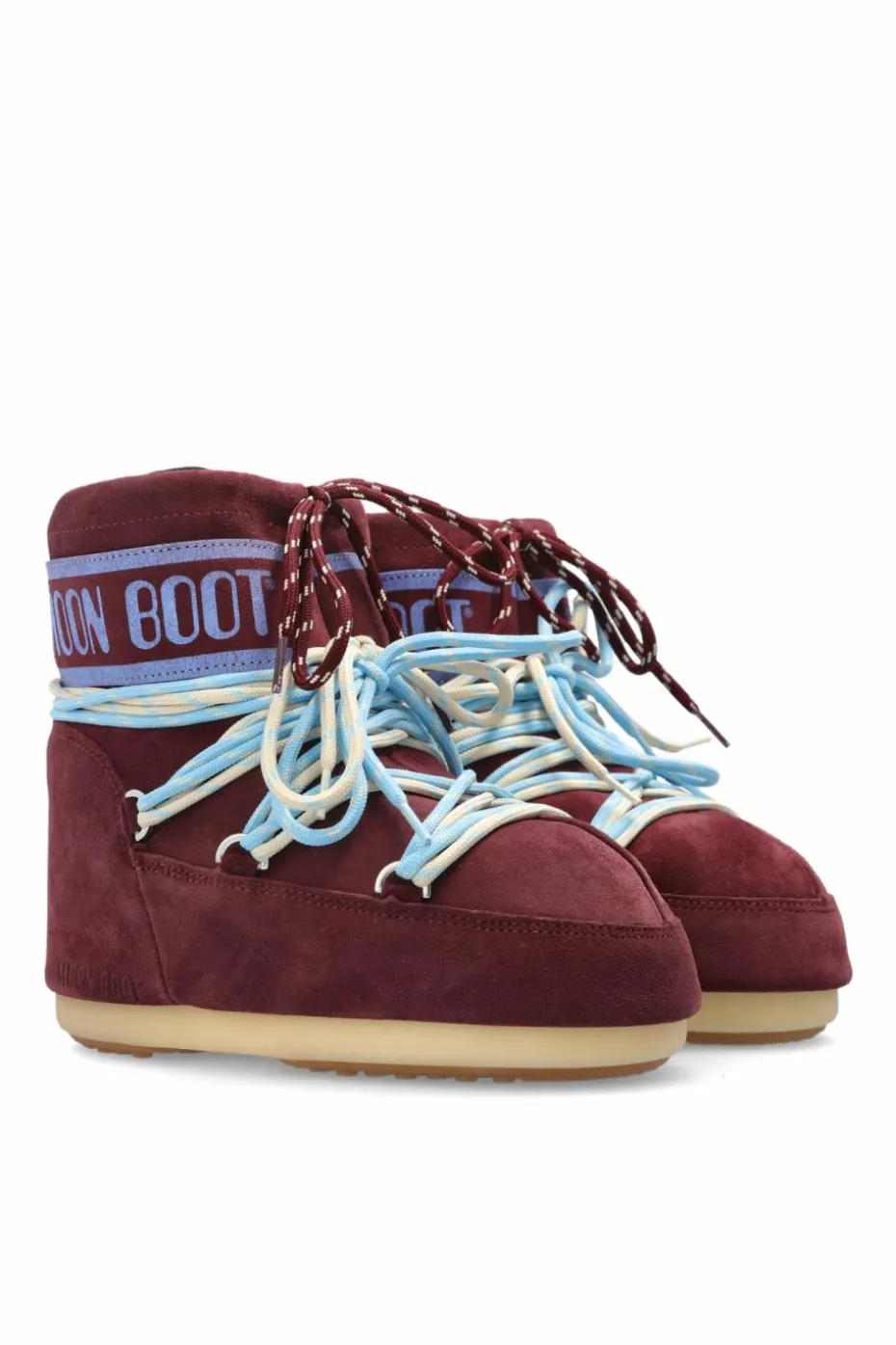 Moon Boot Kids BORDO Śniegowce ‘Icon Low Suede’