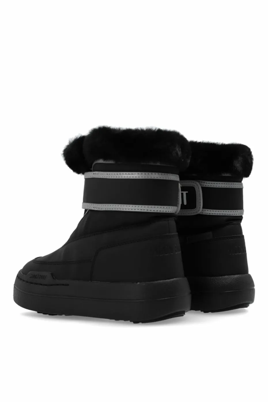 Moon Boot Kids CZARNY Śniegowce `Jr Parc Strap`