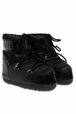 Moon Boot Kids CZARNY Śniegowce `Icon Low Glance`