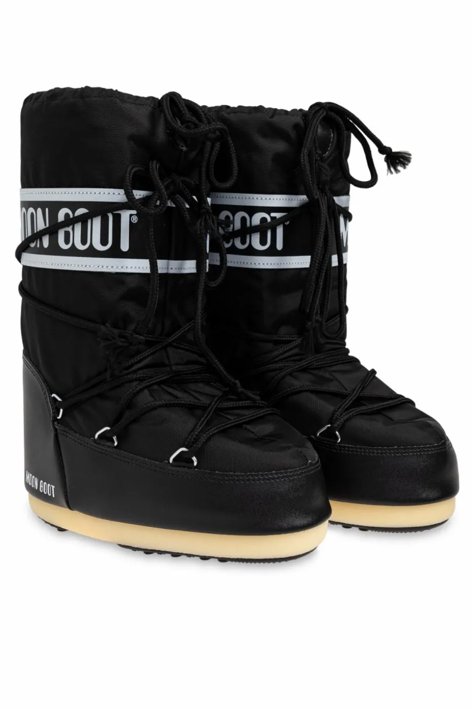 Moon Boot Kids CZARNY Śniegowce `Icon Nylon`