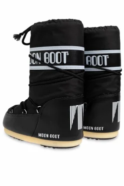 Moon Boot Kids CZARNY Śniegowce `Icon Nylon`