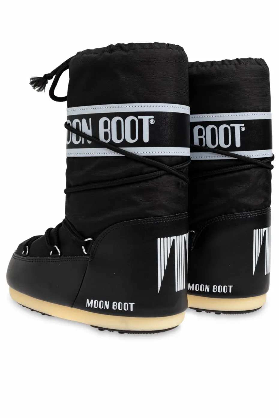 Moon Boot Kids CZARNY Śniegowce `Icon Nylon`