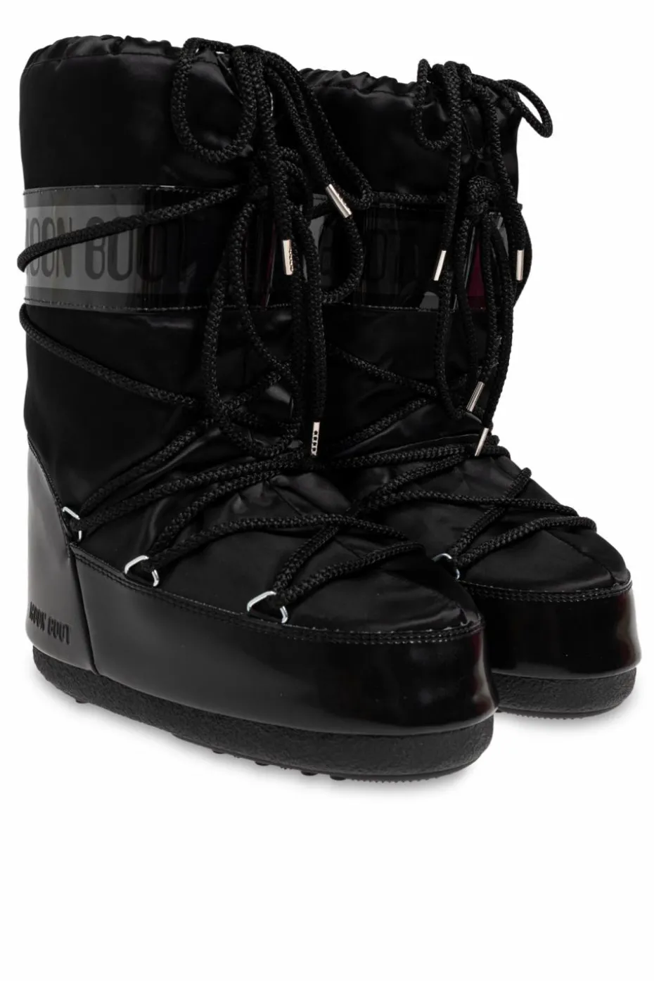 Moon Boot Kids CZARNY Śniegowce `Icon Low Glance`