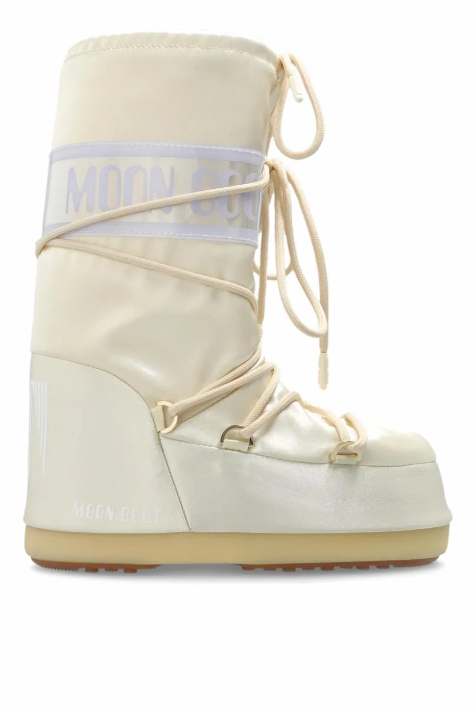 Moon Boot Kids kremowy Śniegowce ‘Icon Pearly’