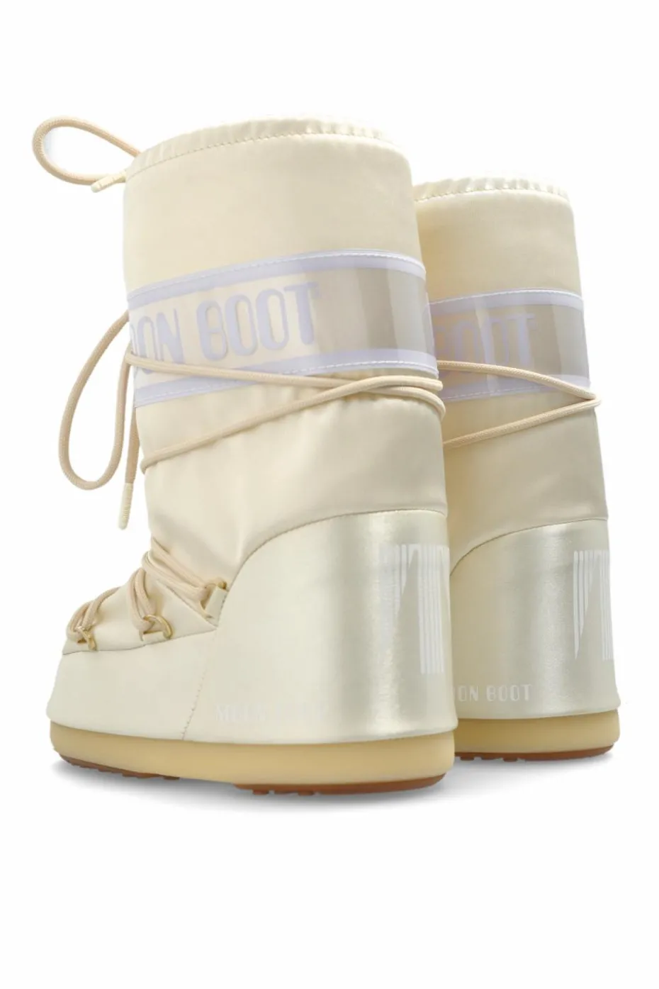 Moon Boot Kids kremowy Śniegowce ‘Icon Pearly’