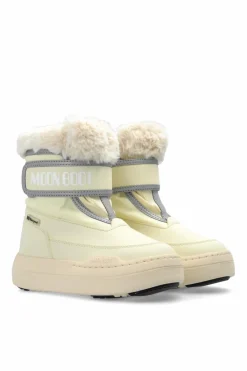 Moon Boot Kids kremowy Śniegowce `Jr Parc Strap`