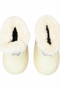 Moon Boot Kids kremowy Śniegowce `Jr Parc Strap`