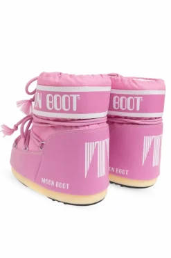 Moon Boot Kids RÓŻOWY Śniegowce `Icon Low Nylon`