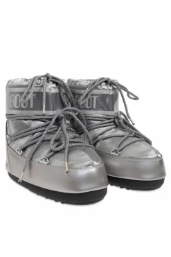 Moon Boot Kids SREBRNY Śniegowce `Icon Low Glance`
