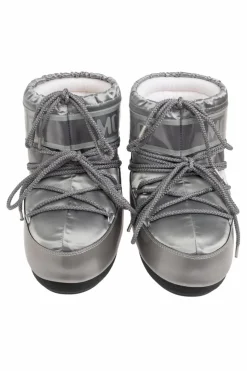 Moon Boot Kids SREBRNY Śniegowce `Icon Low Glance`
