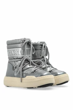 Moon Boot Kids SREBRNY Śniegowce `MB JR Park`