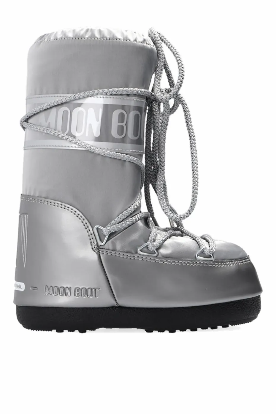 Moon Boot Kids SREBRNY Śniegowce ‘Glance’