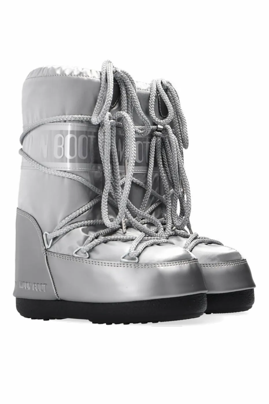 Moon Boot Kids SREBRNY Śniegowce ‘Glance’