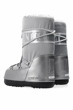 Moon Boot Kids SREBRNY Śniegowce ‘Glance’