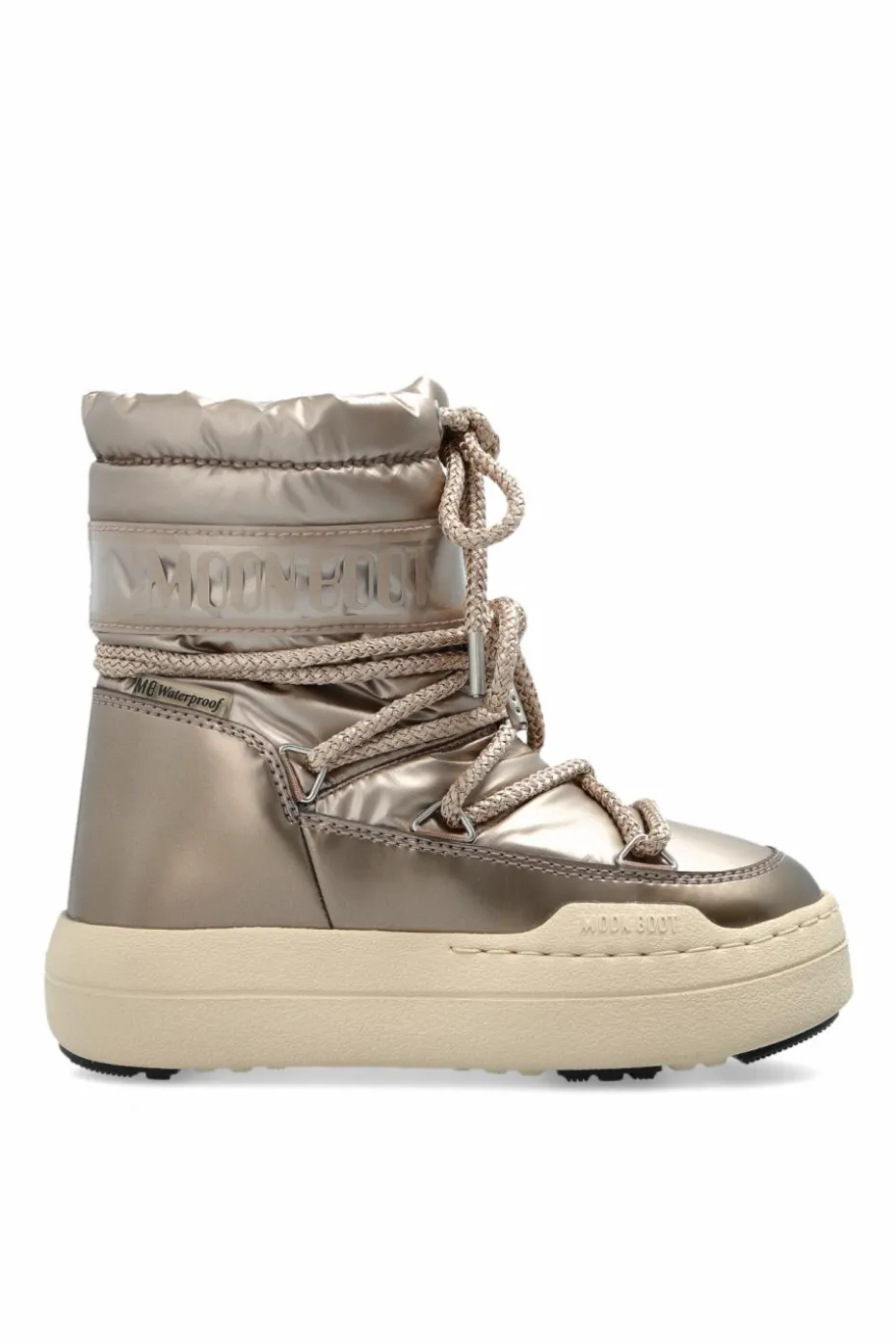 Moon Boot Kids SREBRNY Śniegowce ‘JR Park Boot’