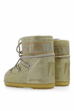 Moon Boot Kids ZŁOTY Śniegowce `MB Icon Low Glitter`