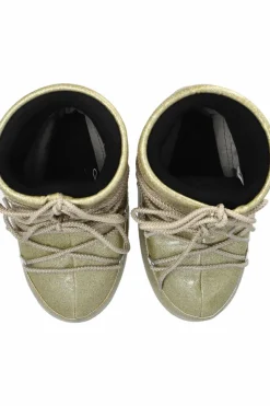 Moon Boot Kids ZŁOTY Śniegowce `MB Icon Low Glitter`