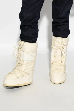 Moon Boot kremowy Śniegowce `Icon Nylon`