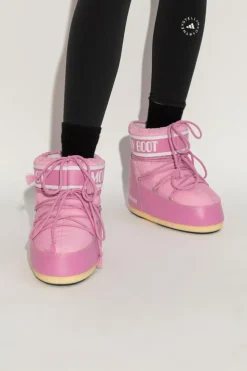 Moon Boot RÓŻOWY Śniegowce `Icon Low Nylon`