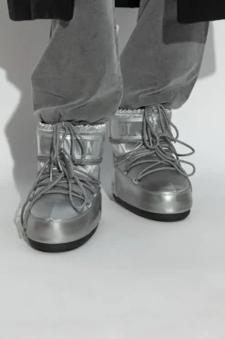 Moon Boot SREBRNY Śniegowce `Icon Low Glance`