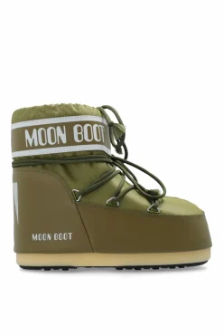 Moon Boot ZIELONY Śniegowce `Icon Low Nylon`