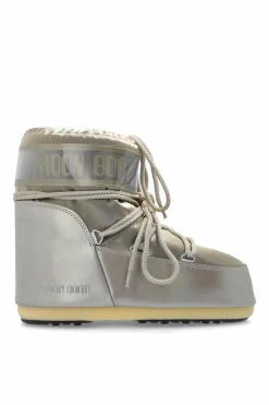 Moon Boot ZŁOTY Śniegowce `Icon Low Glance`
