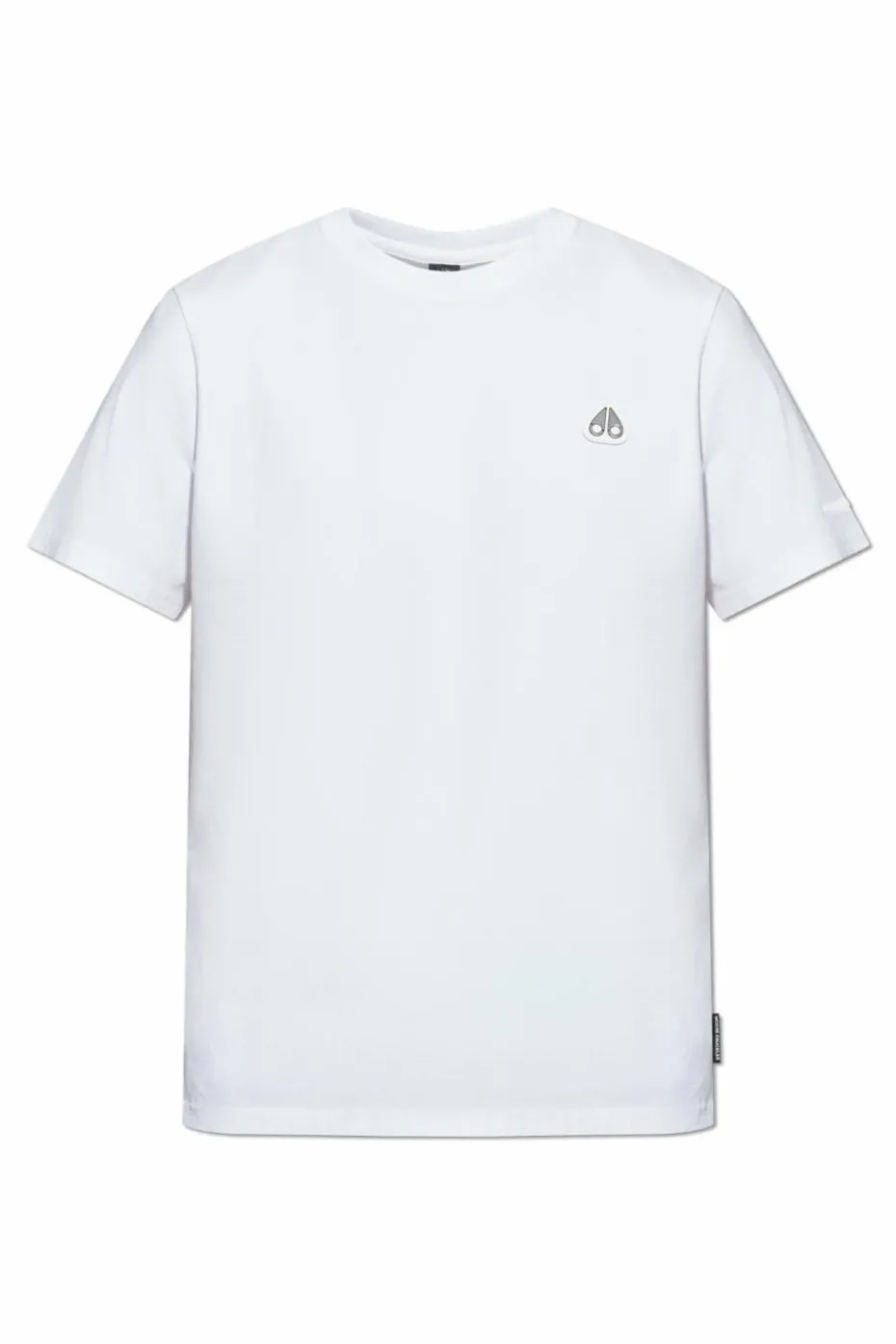 Moose Knuckles BIAŁY T-shirt z aplikacją w kształcie logo