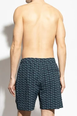 Moose Knuckles GRANATOWY Szorty kąpielowe