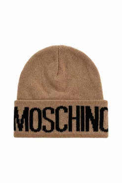 Moschino beżowy Czapka z logo