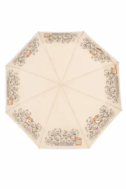 Moschino beżowy Parasol z logo