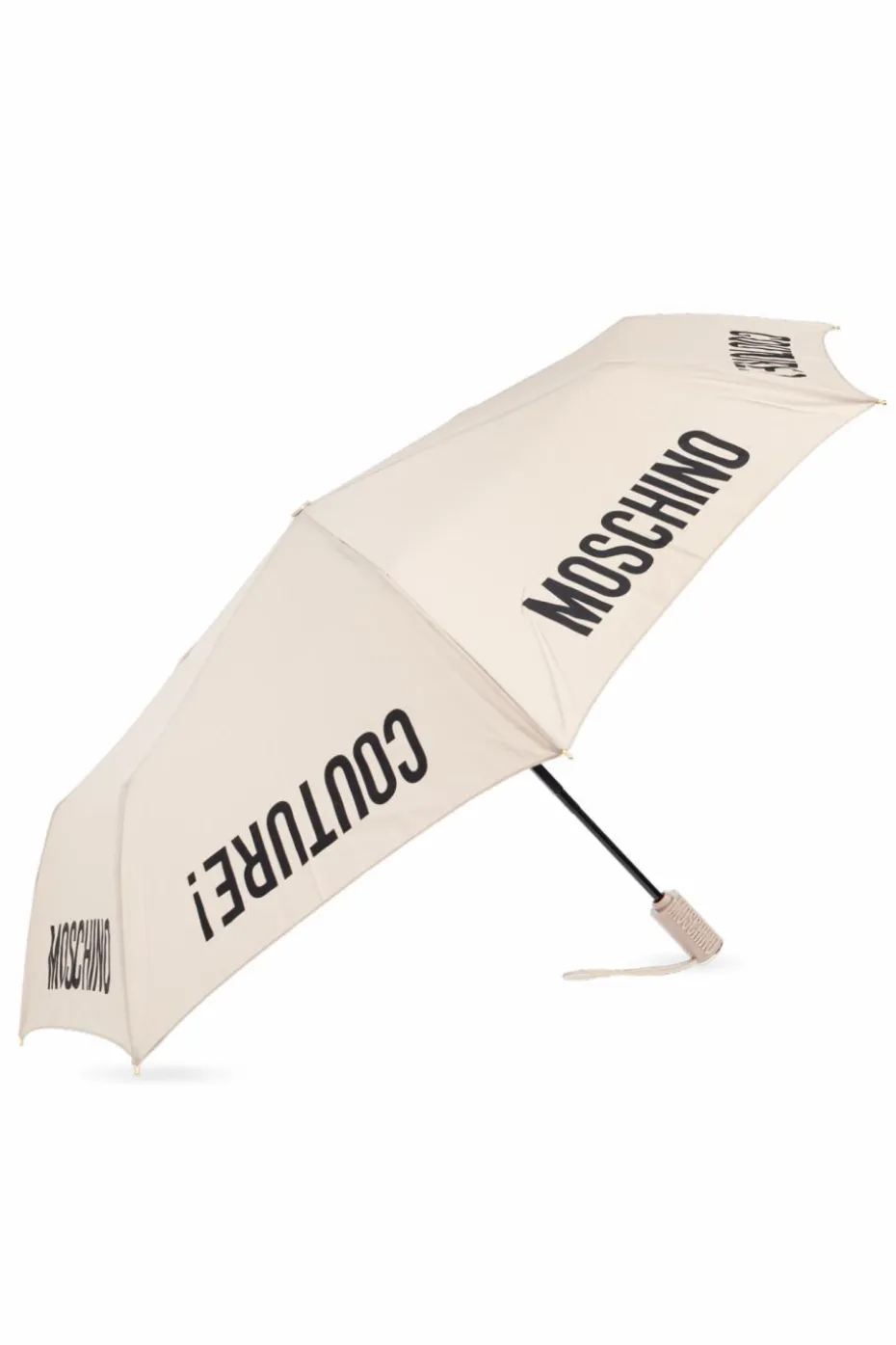 Moschino beżowy Parasol z logo